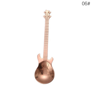 1Pcs Stainless Steel Cartoon guitar Spoon