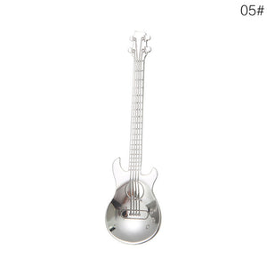 1Pcs Stainless Steel Cartoon guitar Spoon