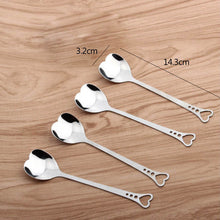 Load image into Gallery viewer, Stainless Steel Heart Shape Coffee Spoon