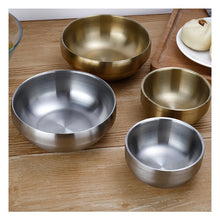 Load image into Gallery viewer, Double thick stainless steel bowl