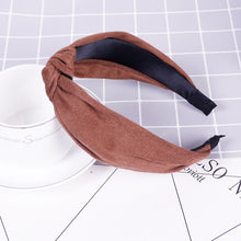 Load image into Gallery viewer, Korean Soft Suede Knotted Hairband