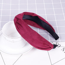 Load image into Gallery viewer, Korean Soft Suede Knotted Hairband